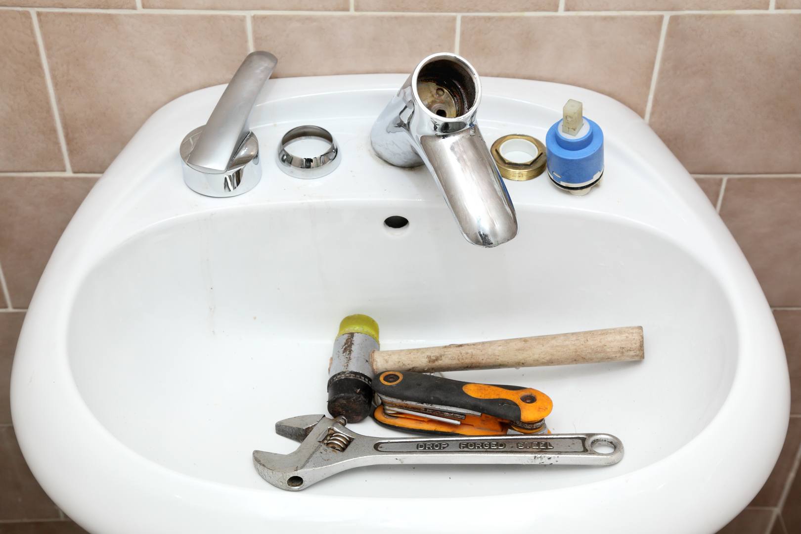 bathroom sink and kitchen sink repairs